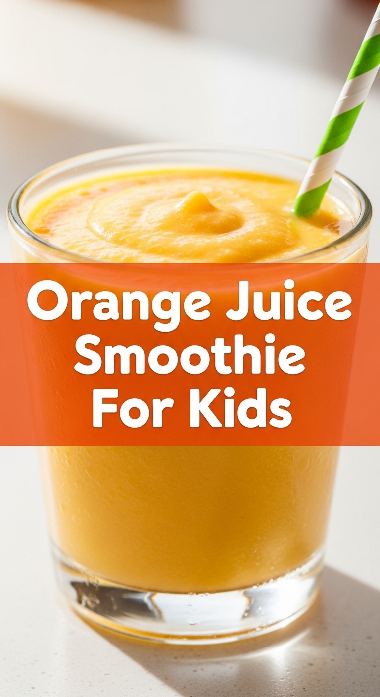 Orange Juice Smoothie For Kids