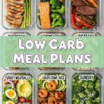 Low Carb Meal Plans