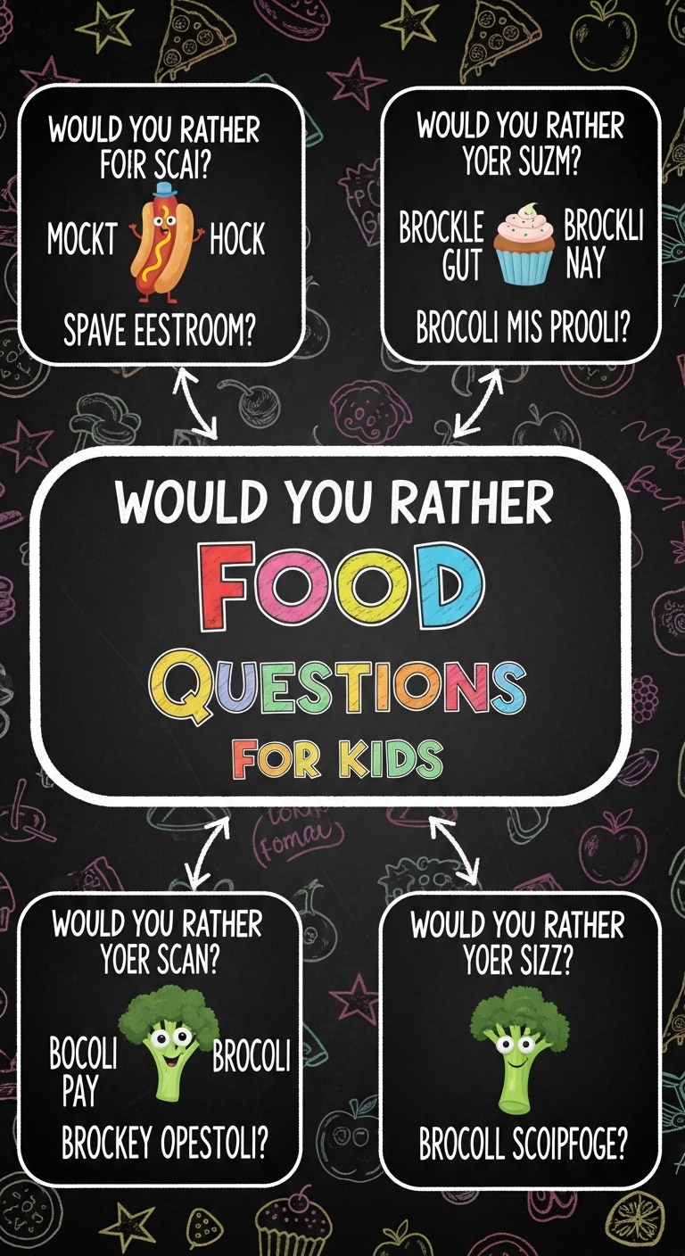Would You Rather Food Questions For Kids