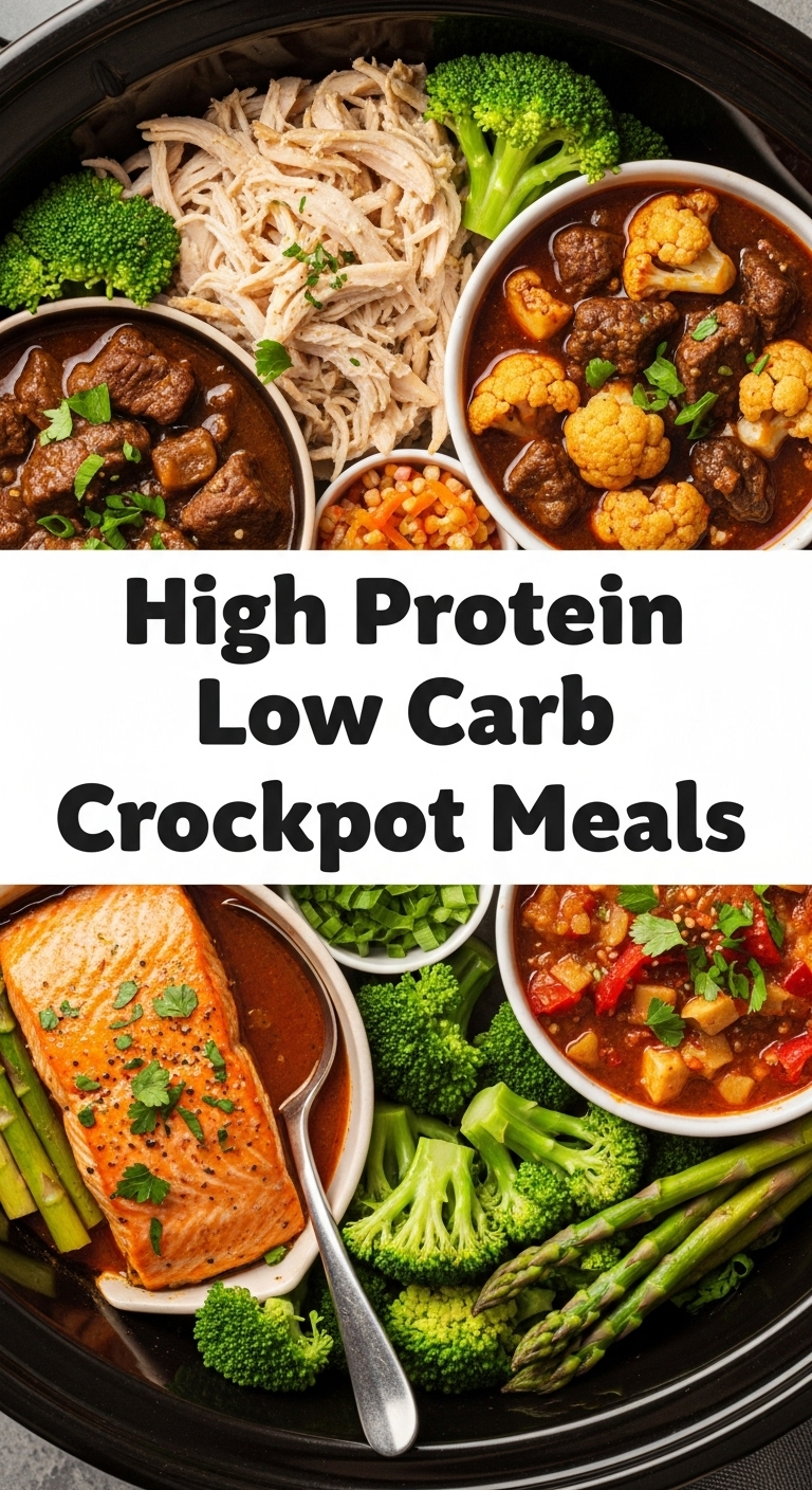High Protein Low Carb Crockpot Meals