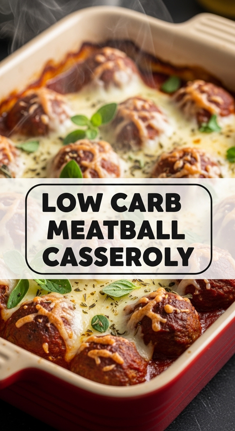 Low Carb Meatball Casserole