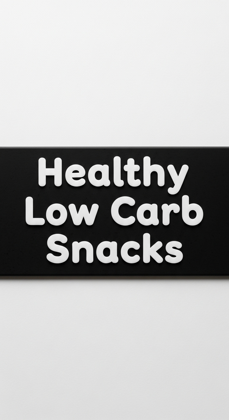 Healthy Low Carb Snacks