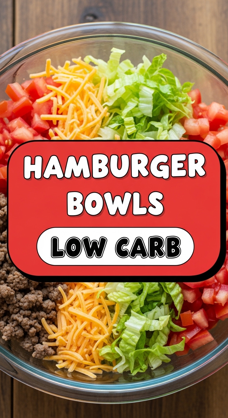 Hamburger Bowls Low Carb