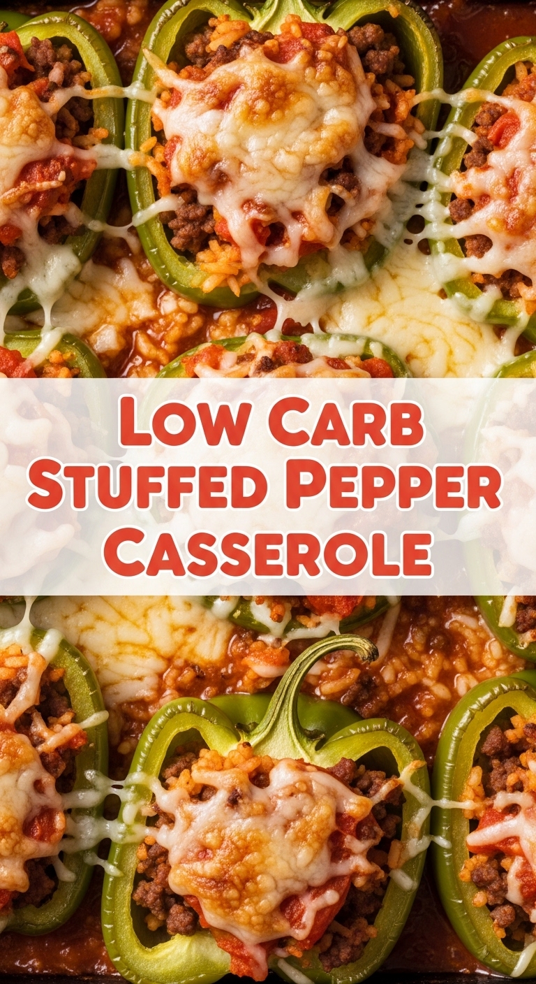 Low Carb Stuffed Pepper Casserole