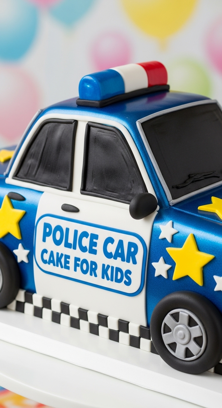 Police Car Cake For Kids