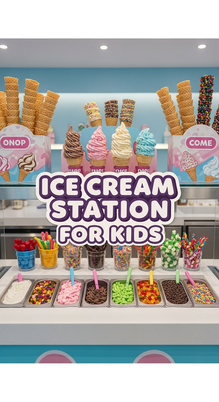 Ice Cream Station For Kids