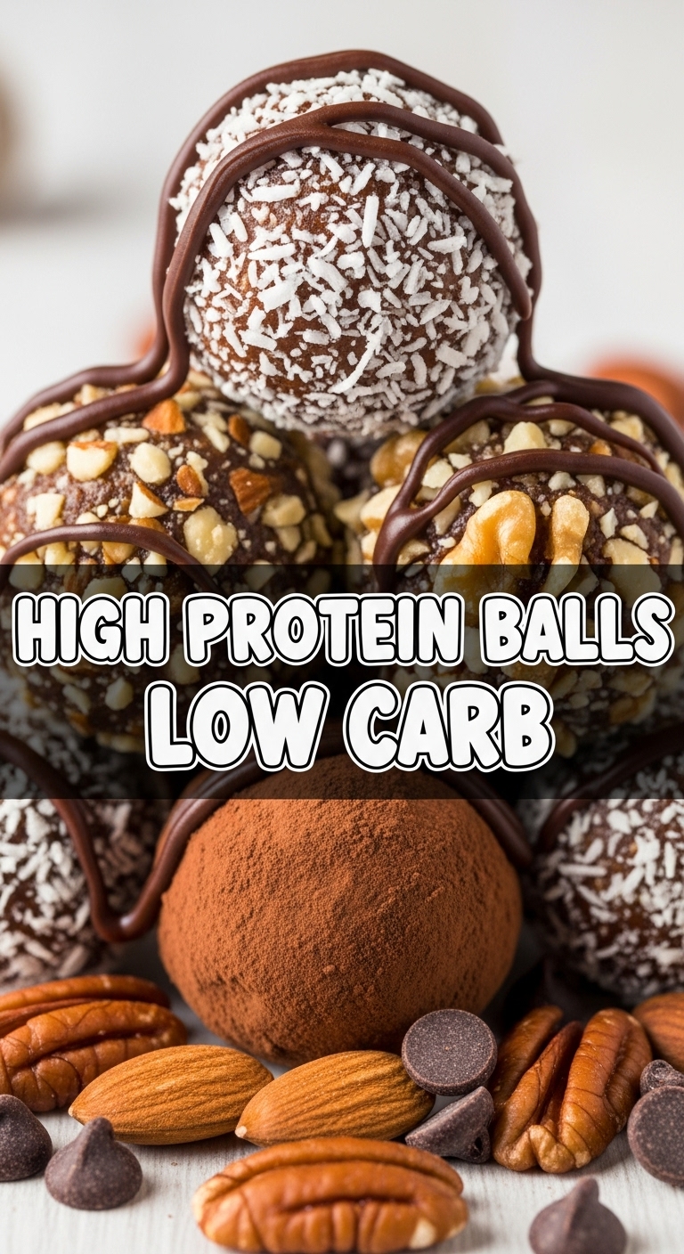 High Protein Balls Low Carb