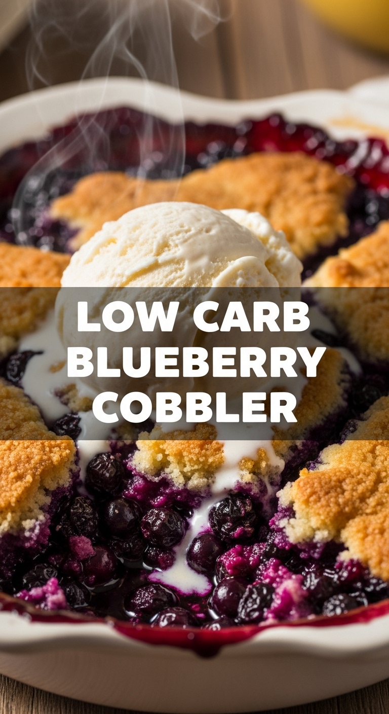 Low Carb Blueberry Cobbler
