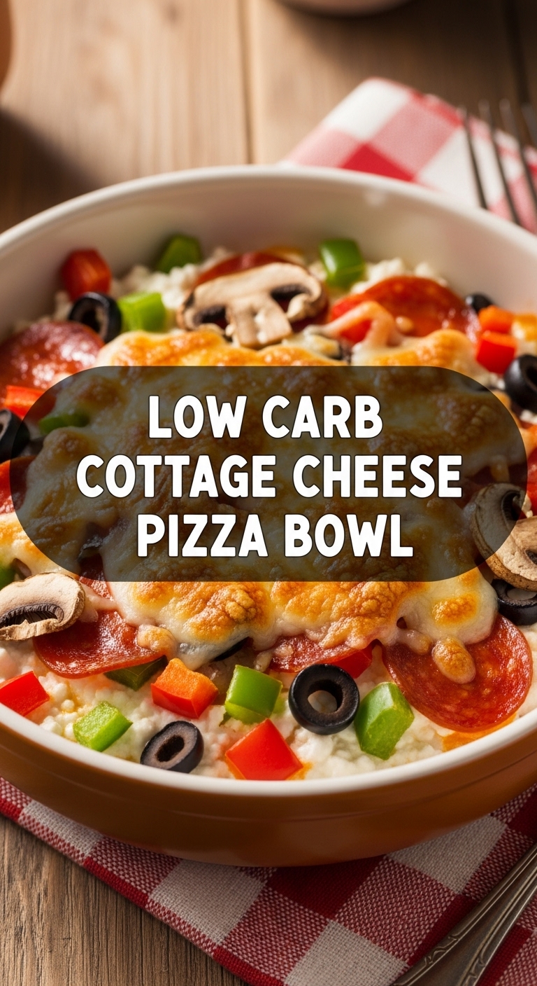 Low Carb Cottage Cheese Pizza Bowl