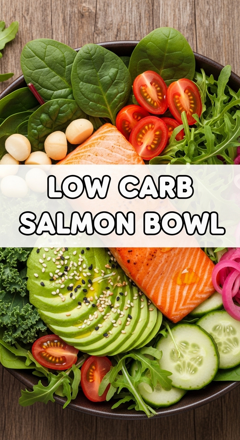 Low Carb Salmon Bowl