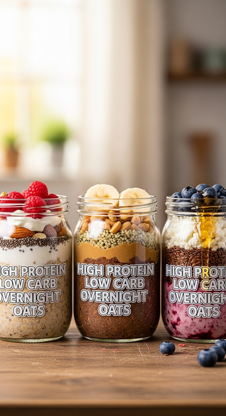 High Protein Low Carb Overnight Oats