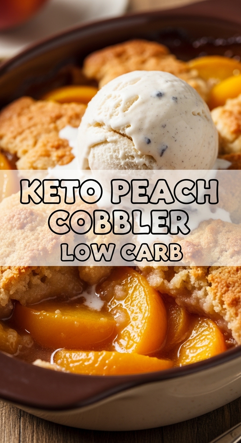 Keto Peach Cobbler Low Carb