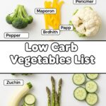 Low Carb Vegetables List