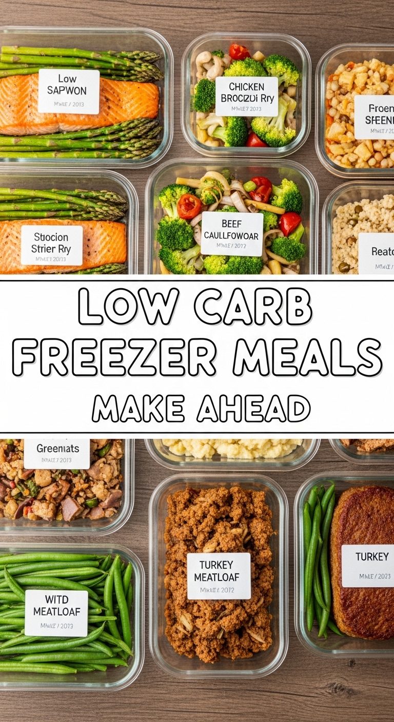 Low Carb Freezer Meals Make Ahead