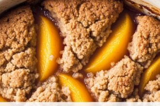 Low Carb Peach Cobbler