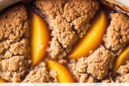Low Carb Peach Cobbler