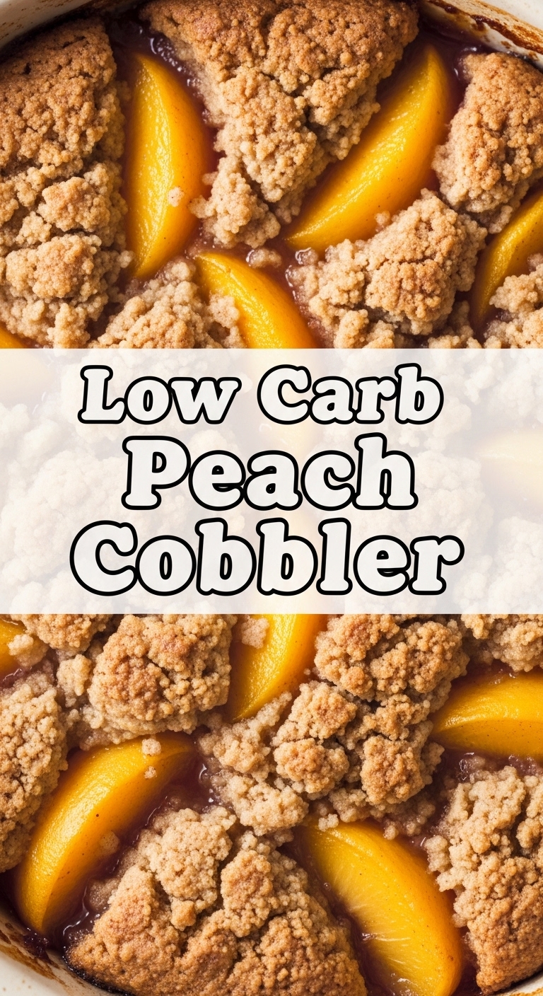 Low Carb Peach Cobbler