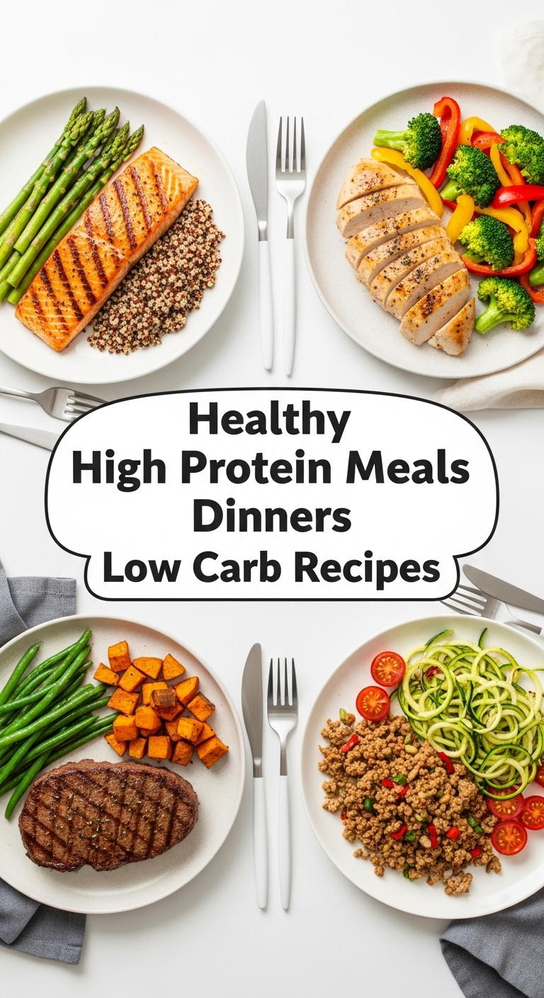 Healthy High Protein Meals Dinners Low Carb Recipes