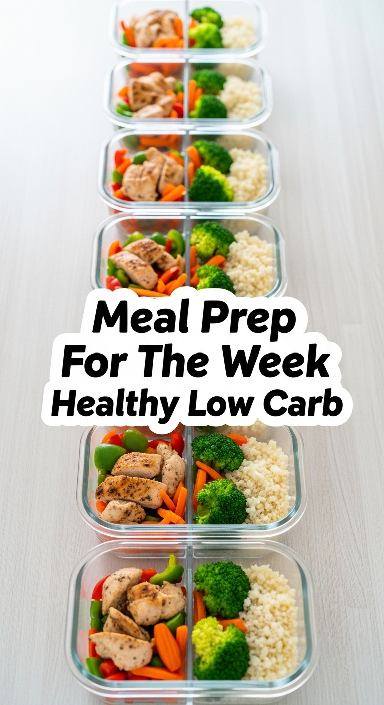 Meal Prep For The Week Healthy Low Carb