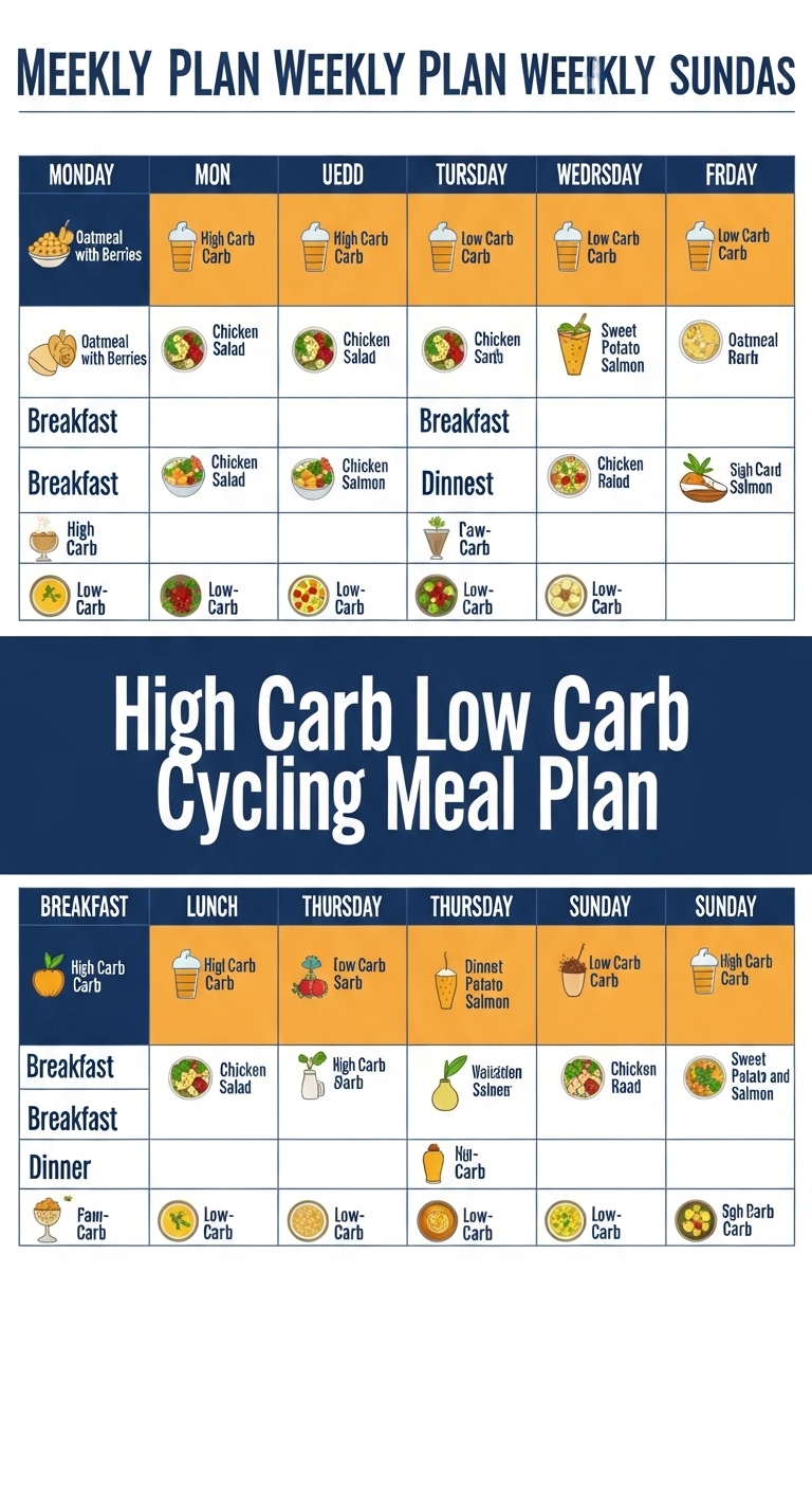 High Carb Low Carb Cycling Meal Plan