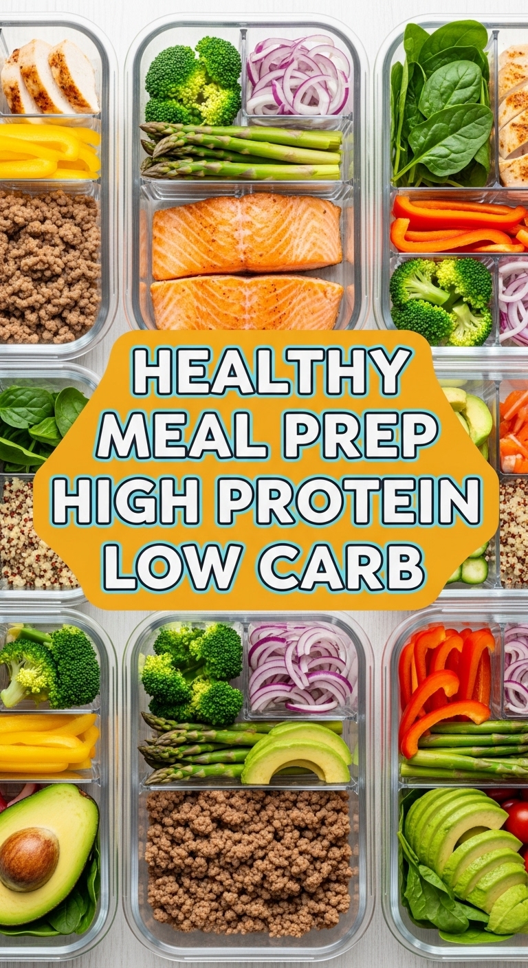 Healthy Meal Prep High Protein Low Carb