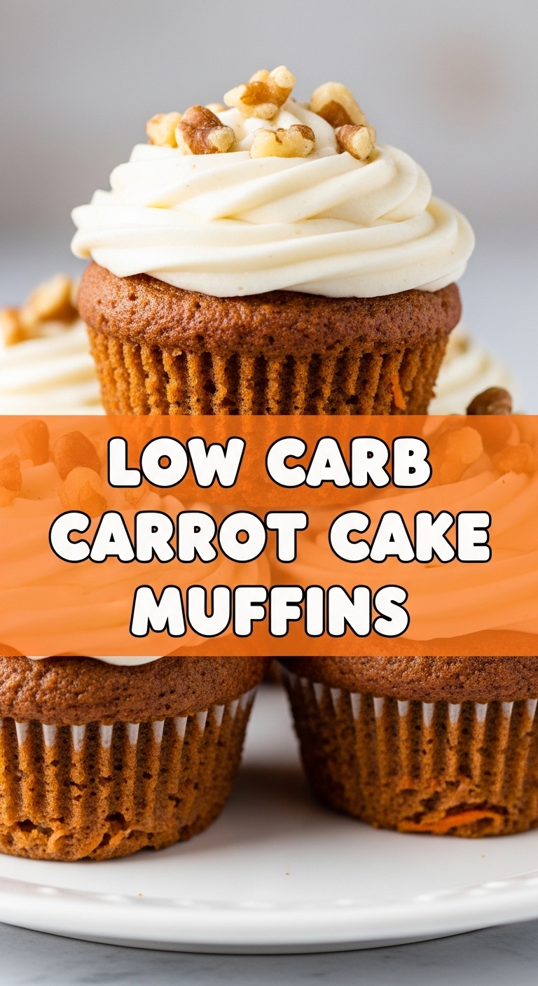Low Carb Carrot Cake Muffins