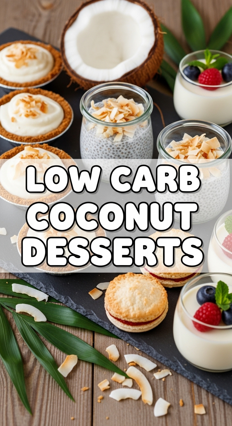 Low Carb Coconut Desserts