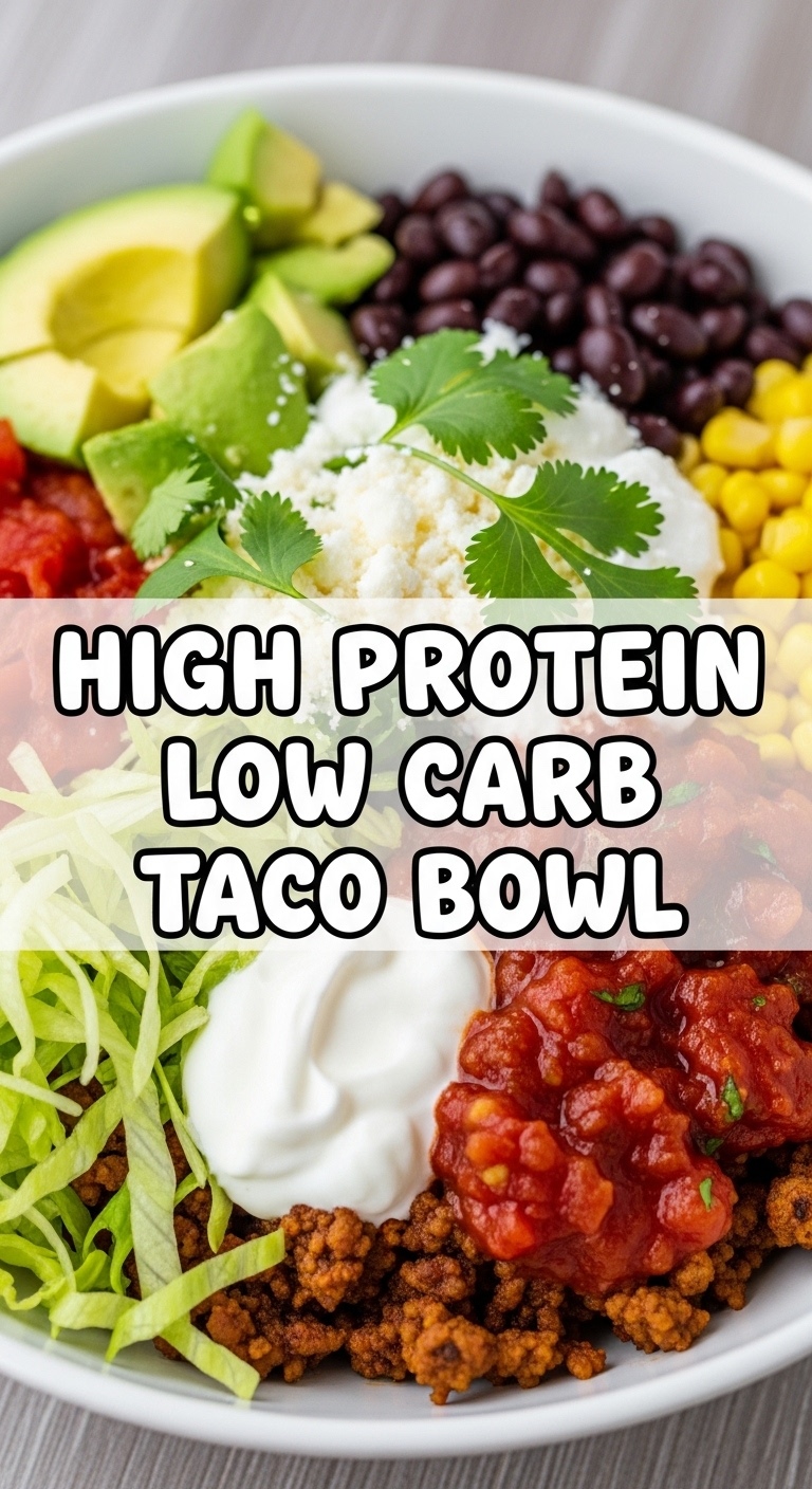 High Protein Low Carb Taco Bowl