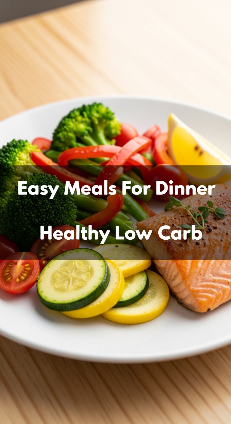 Easy Meals For Dinner Healthy Low Carb