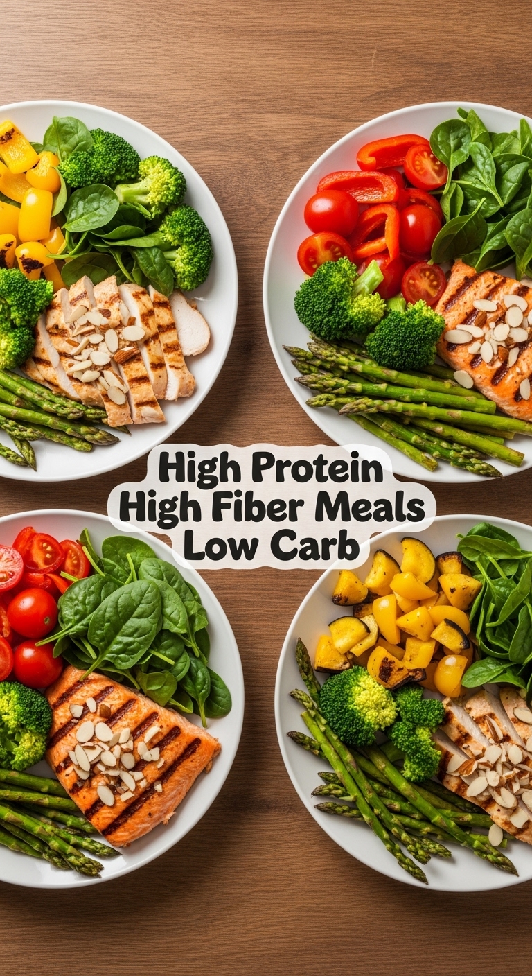 High Protein High Fiber Meals Low Carb