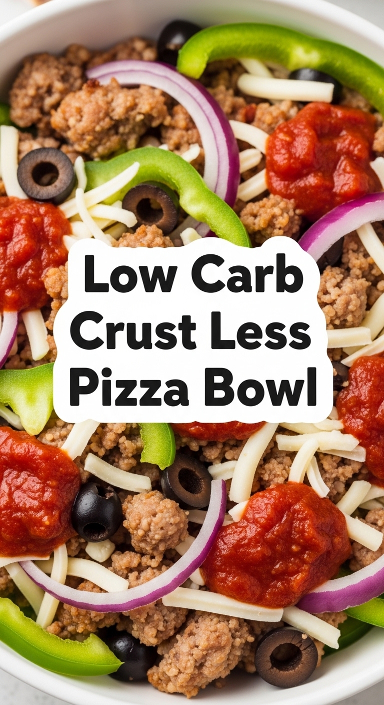 Low Carb Crust Less Pizza Bowl