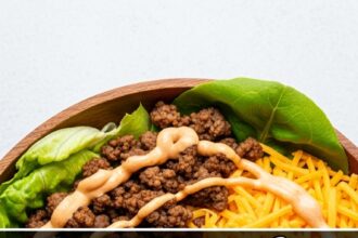 Low Carb Big Mac Bowl