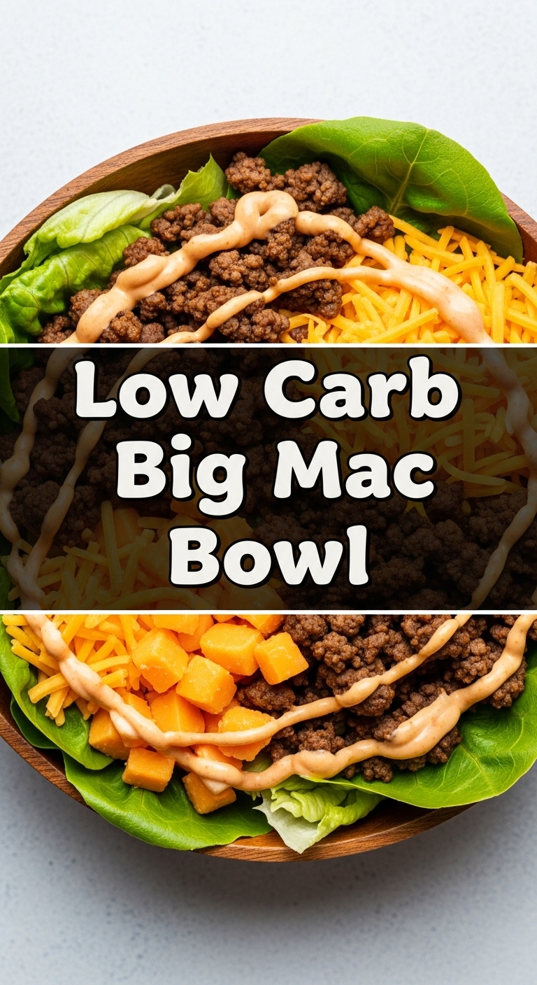 Low Carb Big Mac Bowl