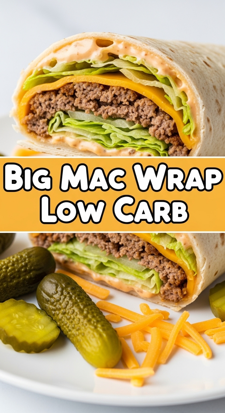 Big Mac Wrap Low Carb