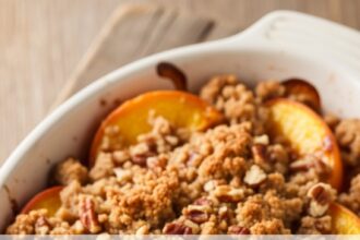 Low Carb Peach Dessert