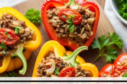 Healthy Stuffed Bell Peppers Low Carb