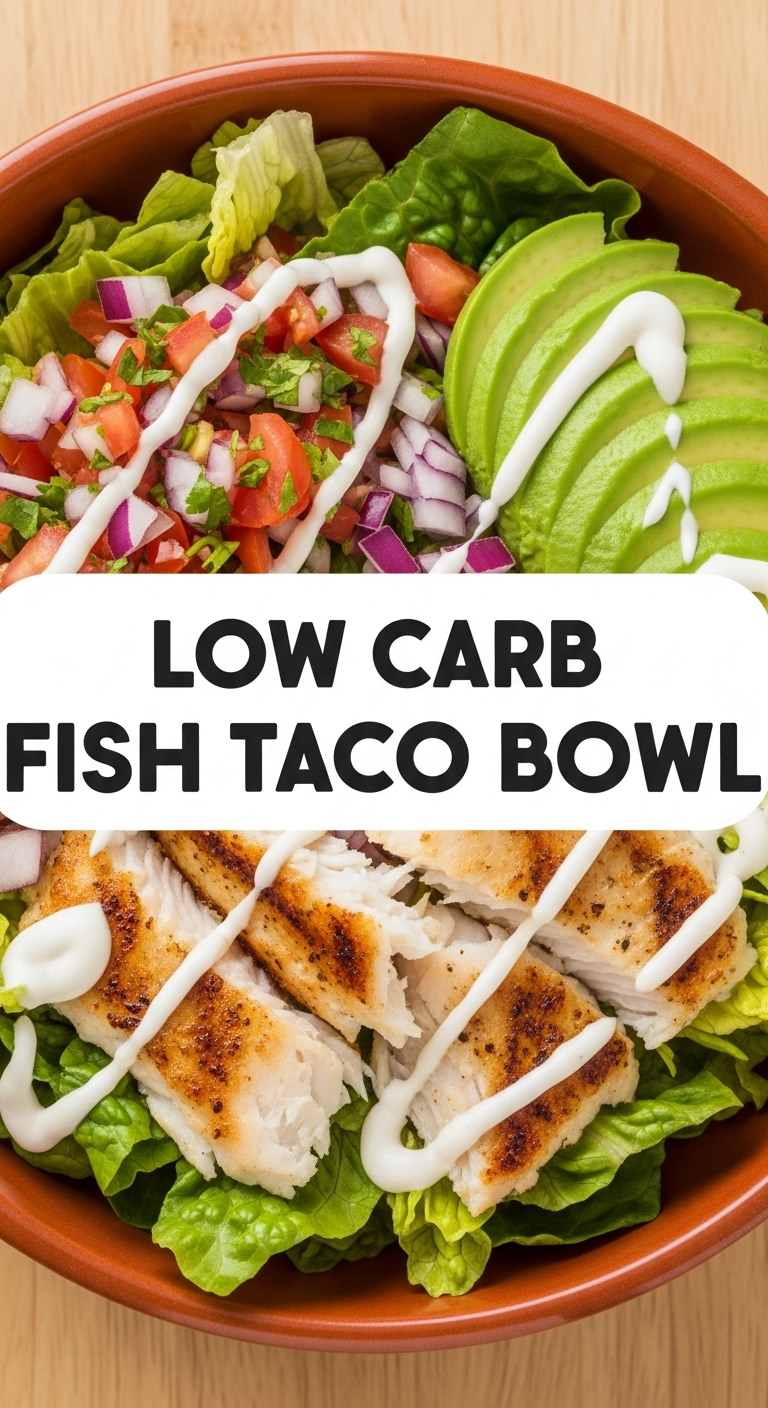 Low Carb Fish Taco Bowl