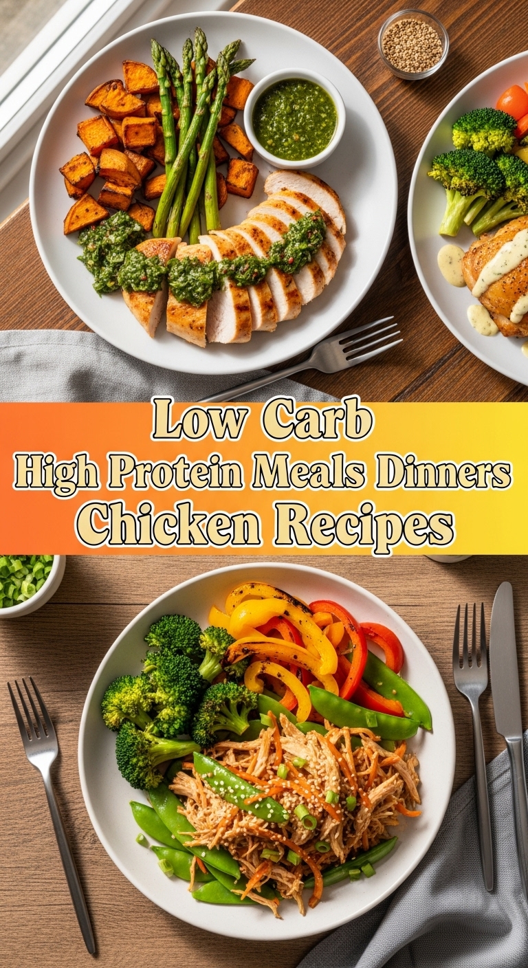 Low Carb High Protein Meals Dinners Chicken Recipes