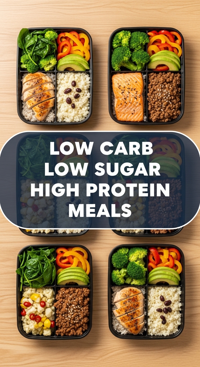 Low Carb Low Sugar High Protein Meals